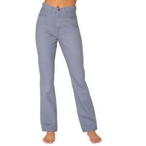 We Wore What Grey Blue High Waist Baby Bootcut Jeans Like New